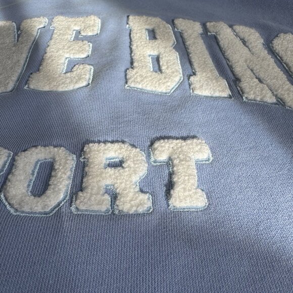 Anine Bing Tyler Sweatshirt Light Blue/White - Picture 8 of 17